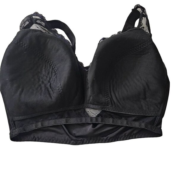 Rhonda Shear Black Style 676 Shapewear Leisure  Bra in Size 3X - Picture 3 of 9